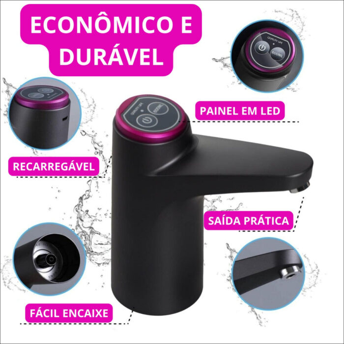 BOMBA ELETRICA GARRAFAO DE AGUA USB