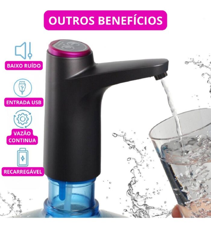 BOMBA ELETRICA GARRAFAO DE AGUA USB